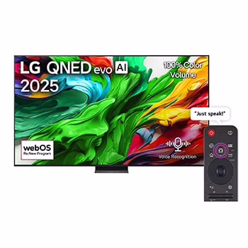 Photo of 100 Inch LG QNED evo AI QNED86 MiniLED 4K VRR 144Hz Smart TV AI Magic remote WebOS25 2025