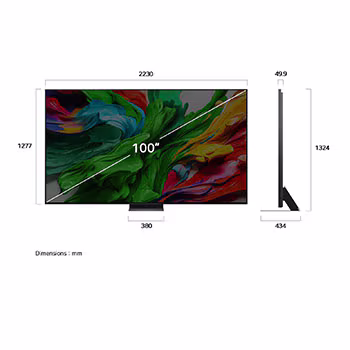 Photo of 100 Inch LG QNED evo AI QNED86 MiniLED 4K VRR 144Hz Smart TV AI Magic remote WebOS25 2025