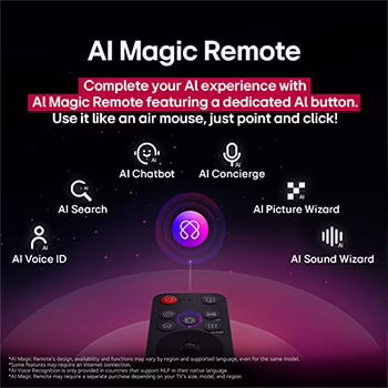 Photo of 100 Inch LG QNED evo AI QNED86 MiniLED 4K VRR 144Hz Smart TV AI Magic remote WebOS25 2025
