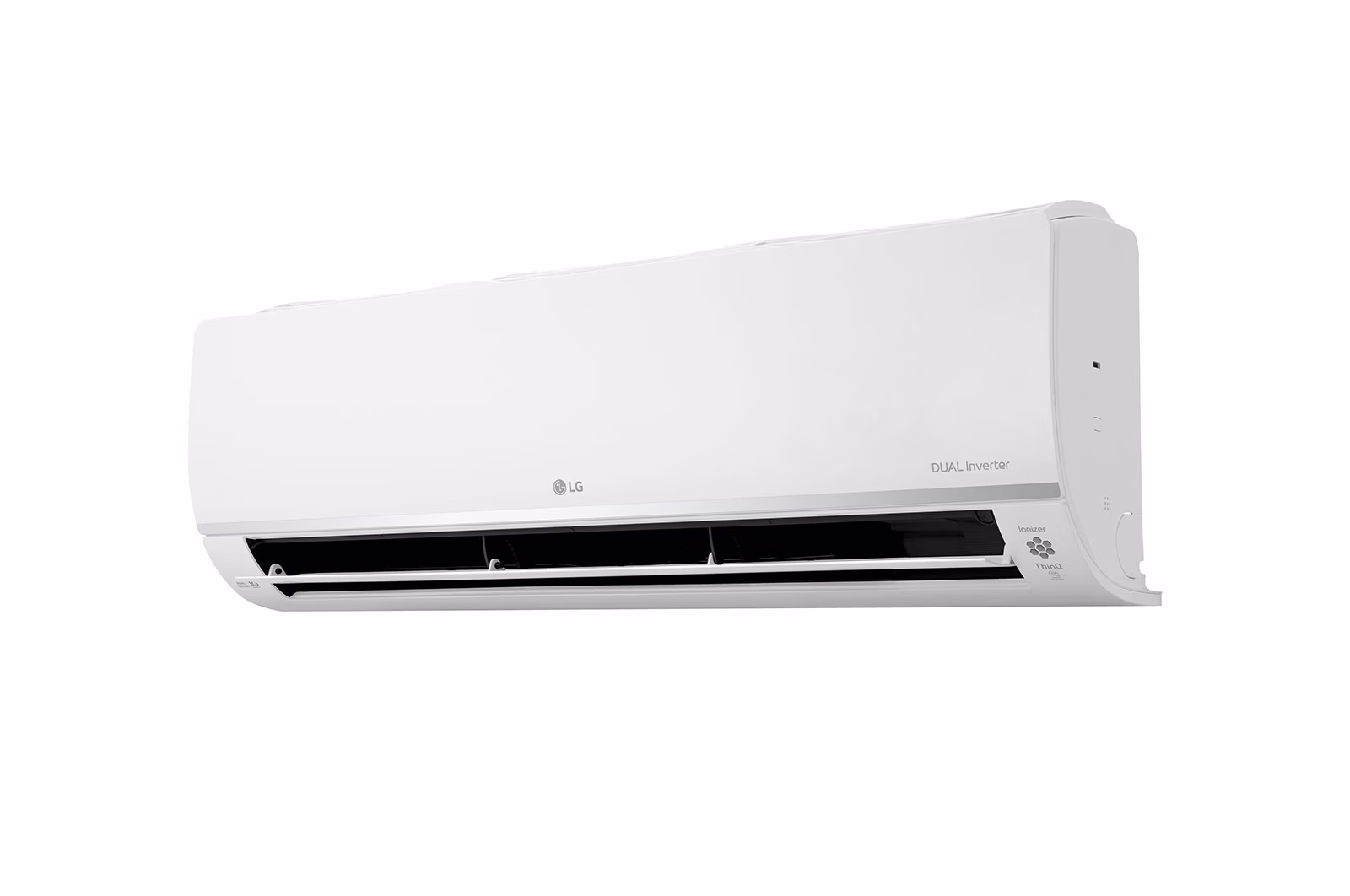 Photo of LG wall splitter in white, 1.5 tons, with six levels of amp control and automatic control of low power consumption.