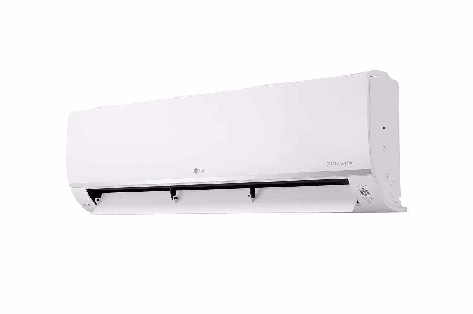 Photo of LG wall splitter in white, 1.5 tons, with six levels of amp control and automatic control of low power consumption.