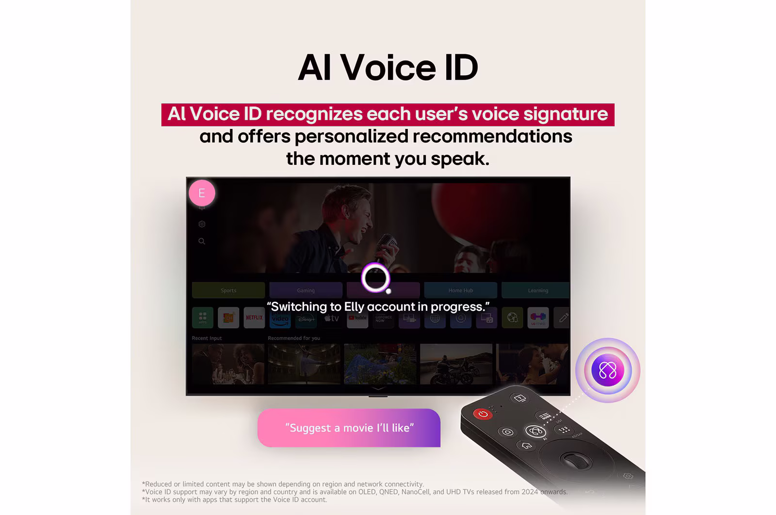 Photo of تلفزيون LG QNED82 الذكي، مقاس 65 بوصة، 4K، مع تقنية الذكاء الاصطناعي والتحكم السحري بالذكاء الاصطناعي، وHDR10 وwebOS 25، موديل