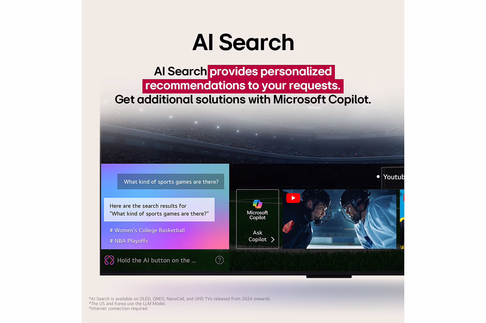 Photo of تلفزيون LG QNED82 الذكي، مقاس 65 بوصة، 4K، مع تقنية الذكاء الاصطناعي والتحكم السحري بالذكاء الاصطناعي، وHDR10 وwebOS 25، موديل