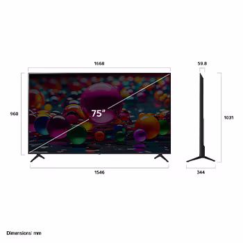 Photo of 75 Inch LG UHD AI UA85 4K Smart TV AI Magic remote HDR10 WebOS25 2025