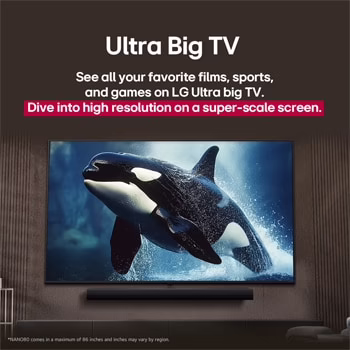 Photo of تلفاز LG NanoCell AI NANO80 مقاس 86 بوصة بدقة 4K، مع ريموت سحري يعمل بالذكاء الاصطناعي، يدعم HDR10، ونظام WebOS25 لعام 2025