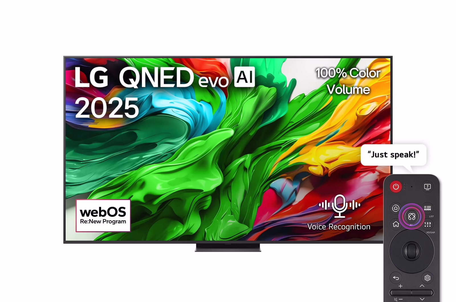 Photo of تلفاز LG QNED evo AI QNED86 MiniLED مقاس 86 بوصة بدقة 4K مع دعم 144HZ VRR مع ريموت سحري يعمل بالذكاء الاصطناعي ونظام WebOS25 لعام 2025