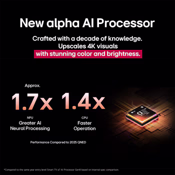 Photo of تلفاز LG QNED evo AI QNED86 MiniLED مقاس 86 بوصة بدقة 4K مع دعم 144HZ VRR مع ريموت سحري يعمل بالذكاء الاصطناعي ونظام WebOS25 لعام 2025