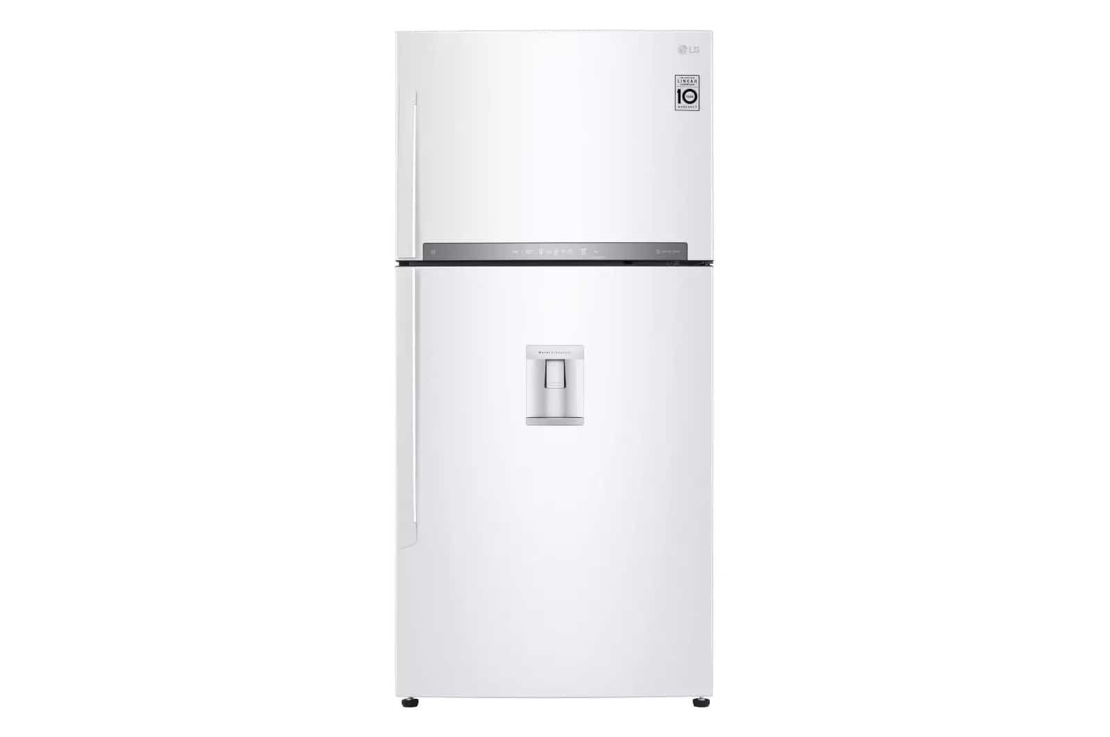 Photo of Top-freezer refrigerator, total capacity of 630 liters, inverter linear compressor, door-to-door cooling, and Hygiene FRESH+™ technology, platinum silver color