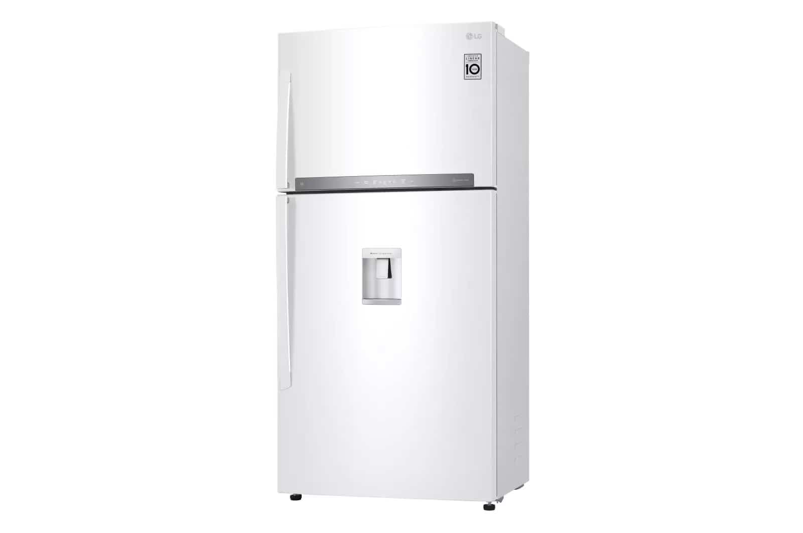 Photo of Top-freezer refrigerator, total capacity of 630 liters, inverter linear compressor, door-to-door cooling, and Hygiene FRESH+™ technology, platinum silver color
