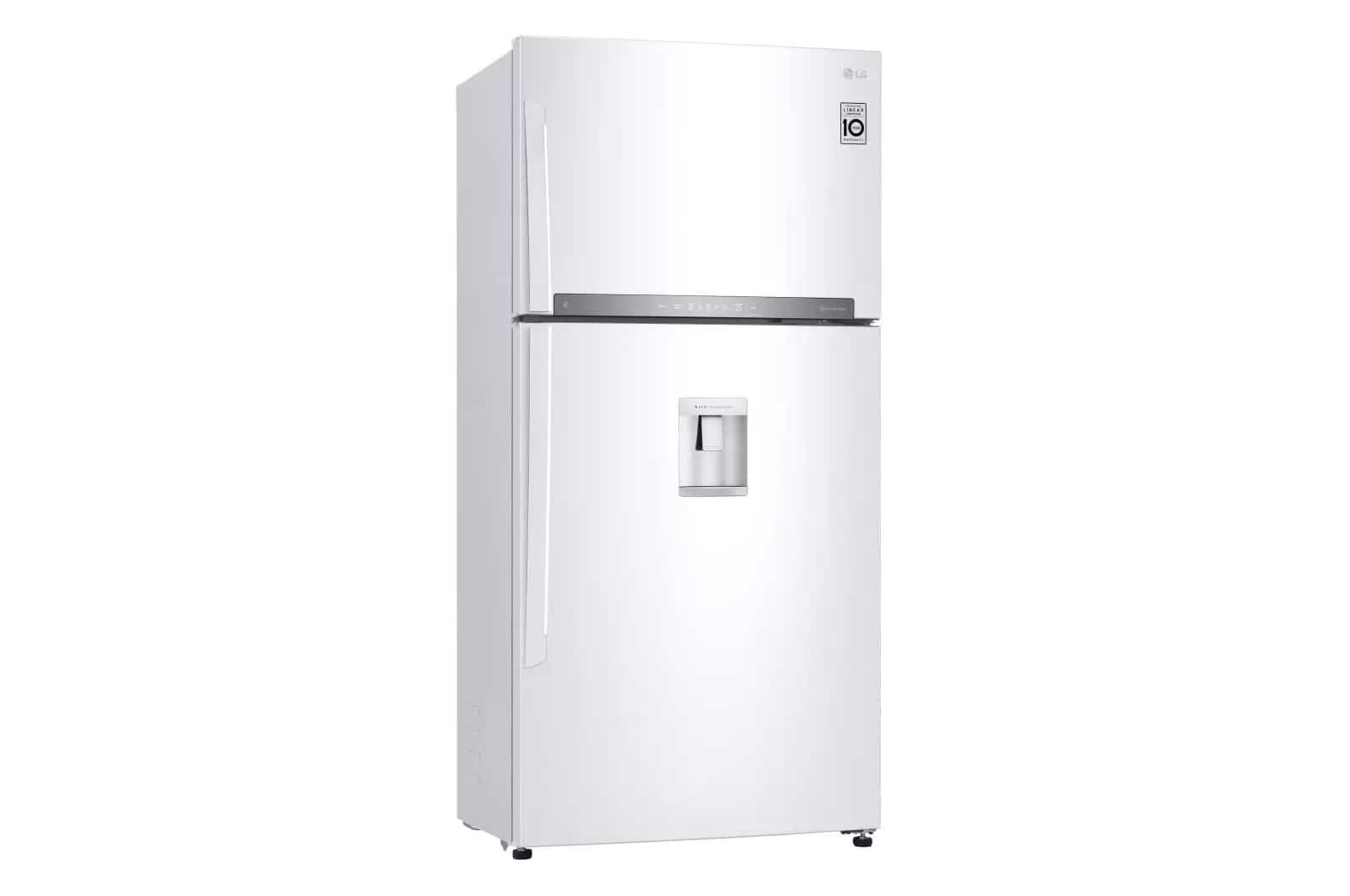 Photo of Top-freezer refrigerator, total capacity of 630 liters, inverter linear compressor, door-to-door cooling, and Hygiene FRESH+™ technology, platinum silver color