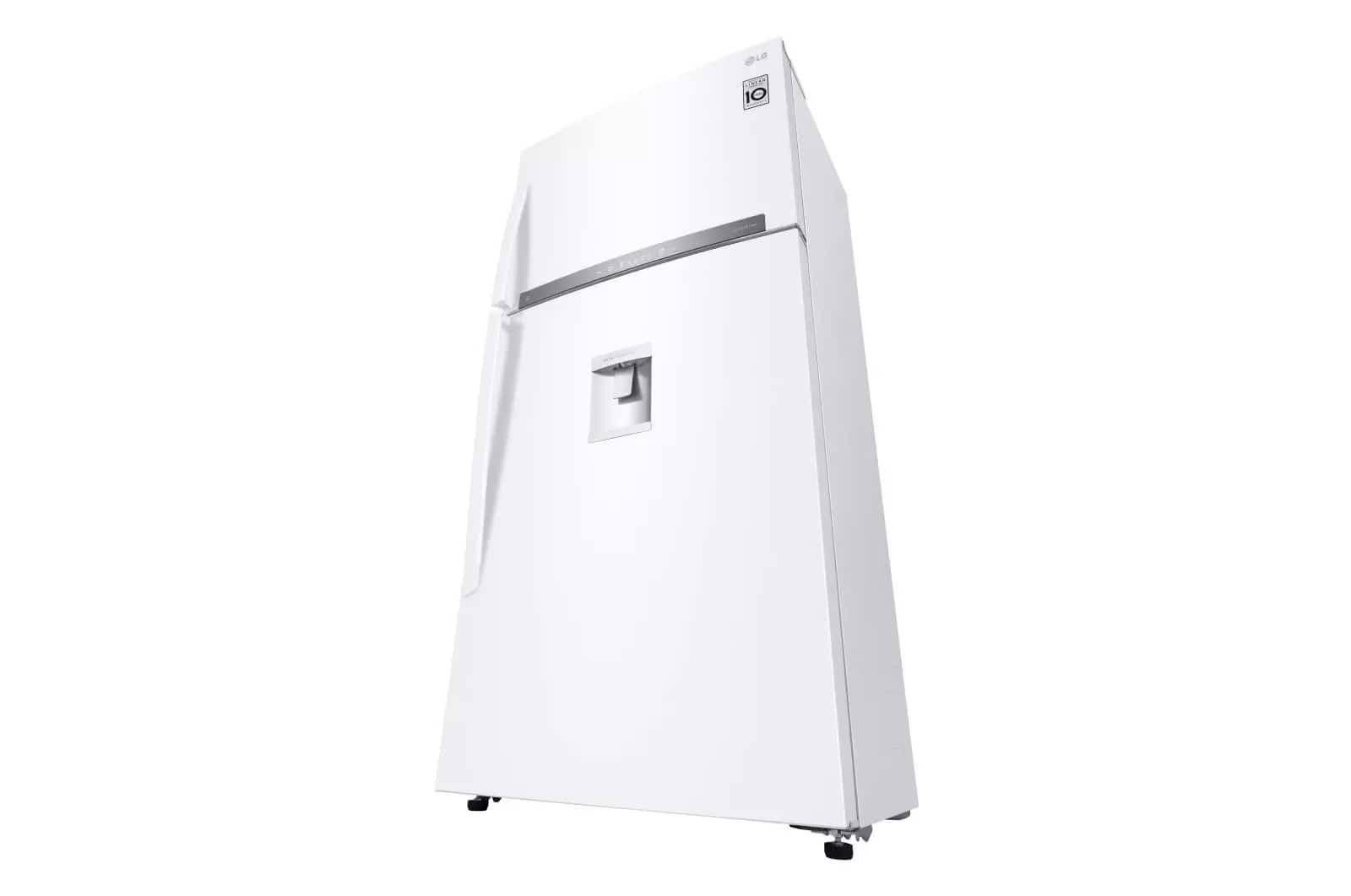 Photo of Top-freezer refrigerator, total capacity of 630 liters, inverter linear compressor, door-to-door cooling, and Hygiene FRESH+™ technology, platinum silver color