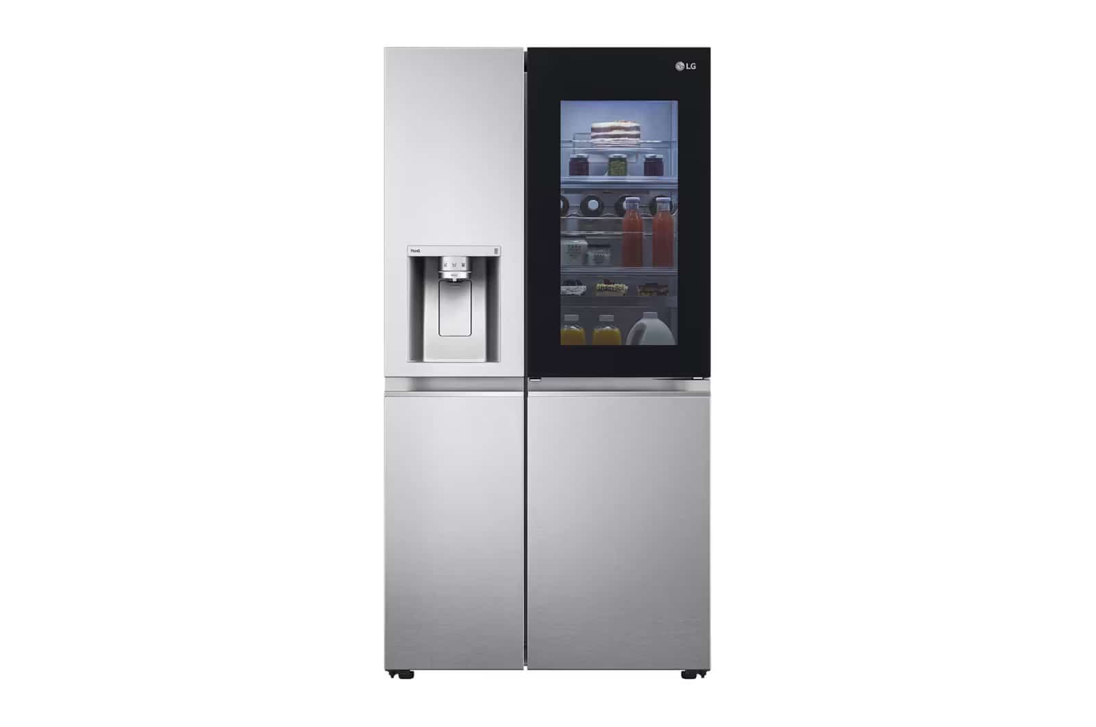Photo of LG InstaView™ ThinQ™ 611L Side by Side Refrigerator, UVnano™, LINEARCooling™, ThinQ™ in Silver color
