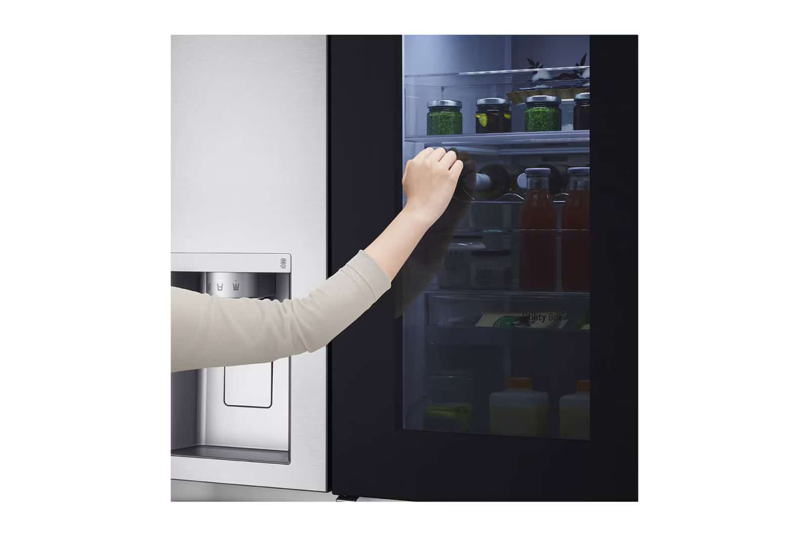 Photo of LG InstaView™ ThinQ™ 611L Side by Side Refrigerator, UVnano™, LINEARCooling™, ThinQ™ in Silver color