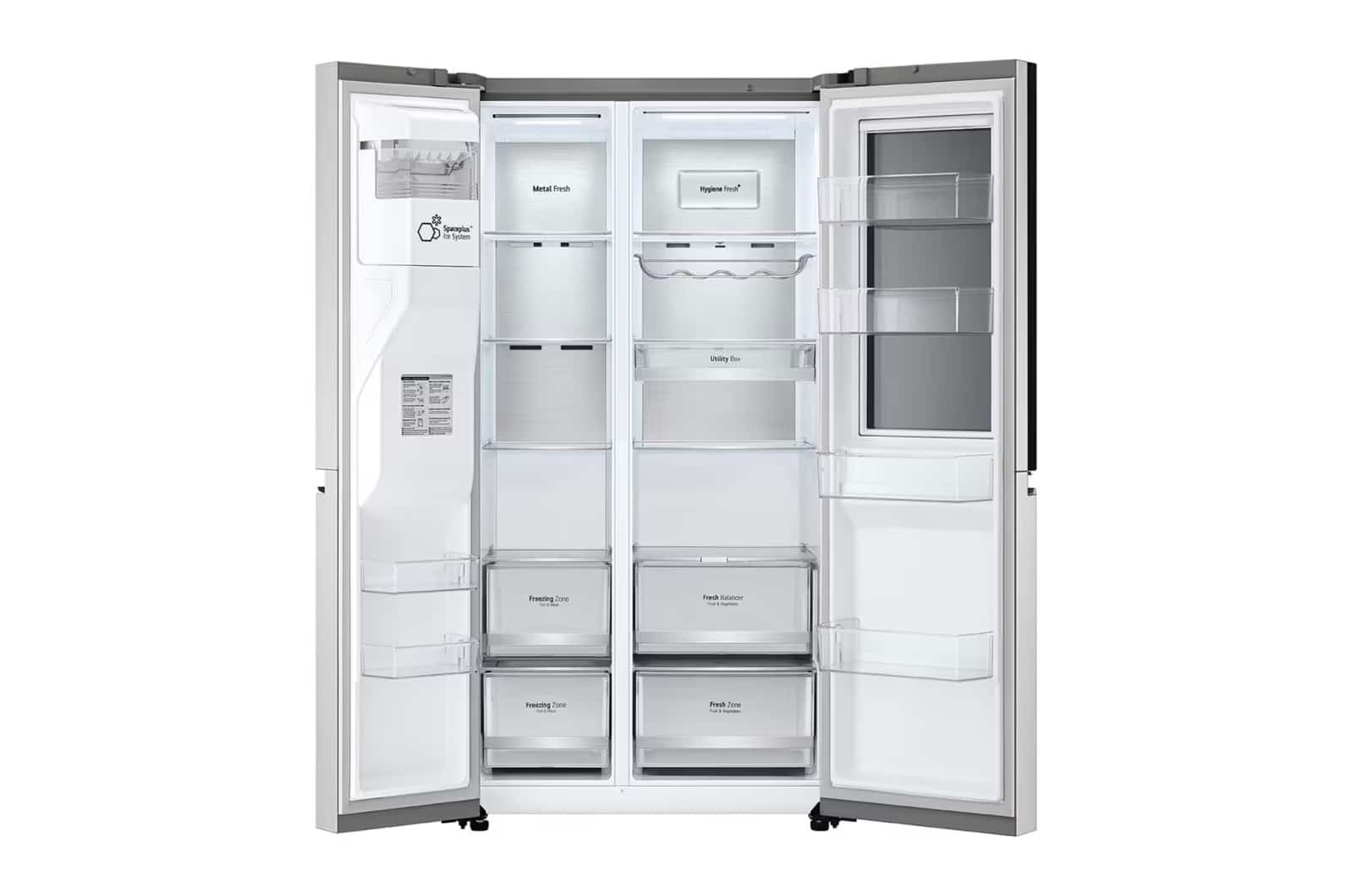 Photo of LG InstaView™ ThinQ™ 611L Side by Side Refrigerator, UVnano™, LINEARCooling™, ThinQ™ in Silver color