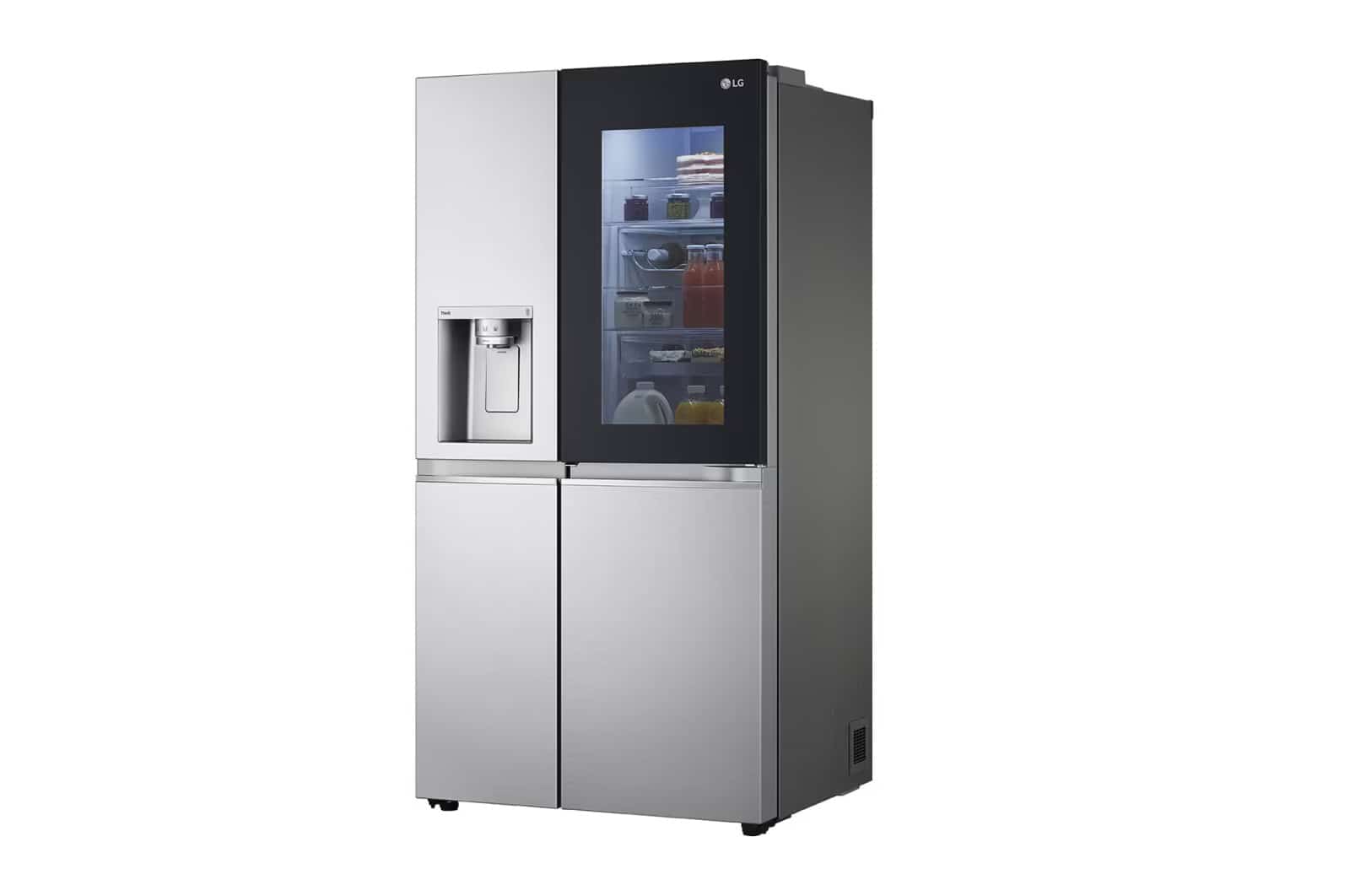 Photo of LG InstaView™ ThinQ™ 611L Side by Side Refrigerator, UVnano™, LINEARCooling™, ThinQ™ in Silver color