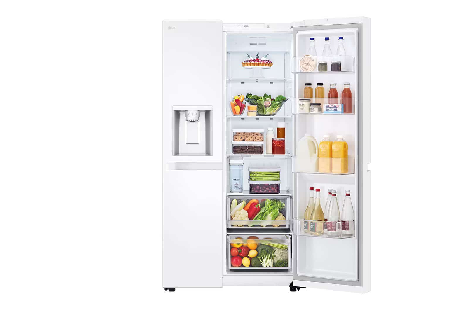 Photo of LG Side by Side 625L Refrigerator, Smart Diagnosis™, LINEARCooling™, Essense White