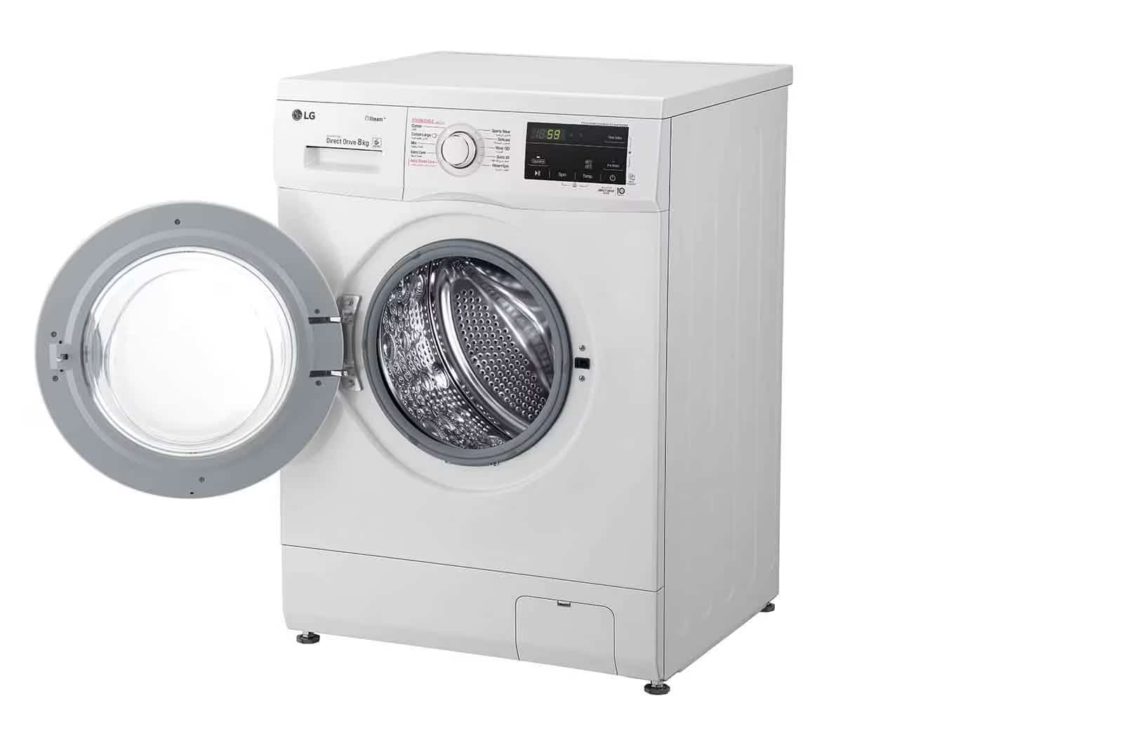 Photo of Front Load Washer 8kg, Direct Drive Motor, Smart Diagnosis, White Color