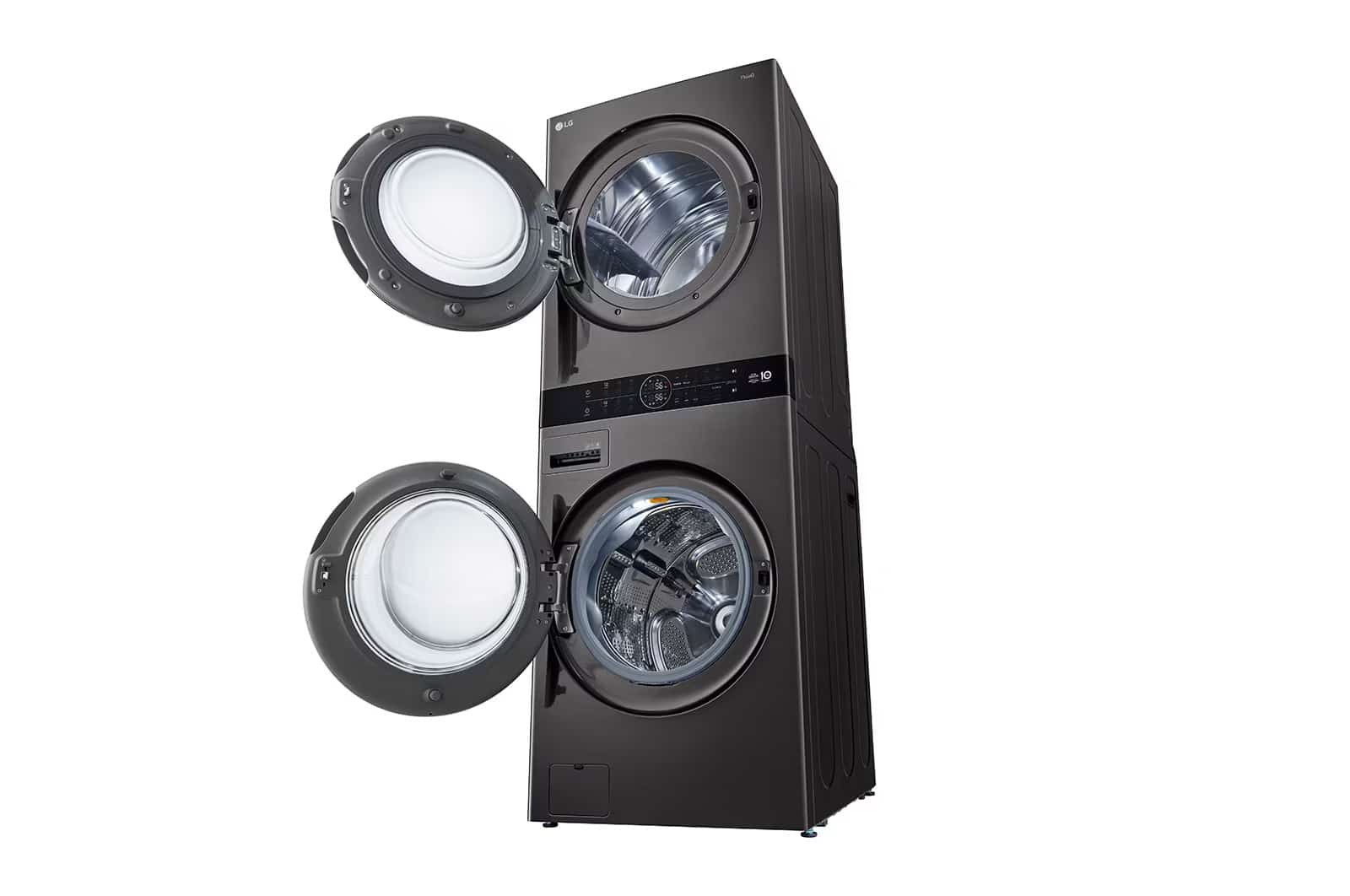 Photo of Single Unit Front Load 13/10kg LG WashTower™ with Centre Control™, Black Steel color