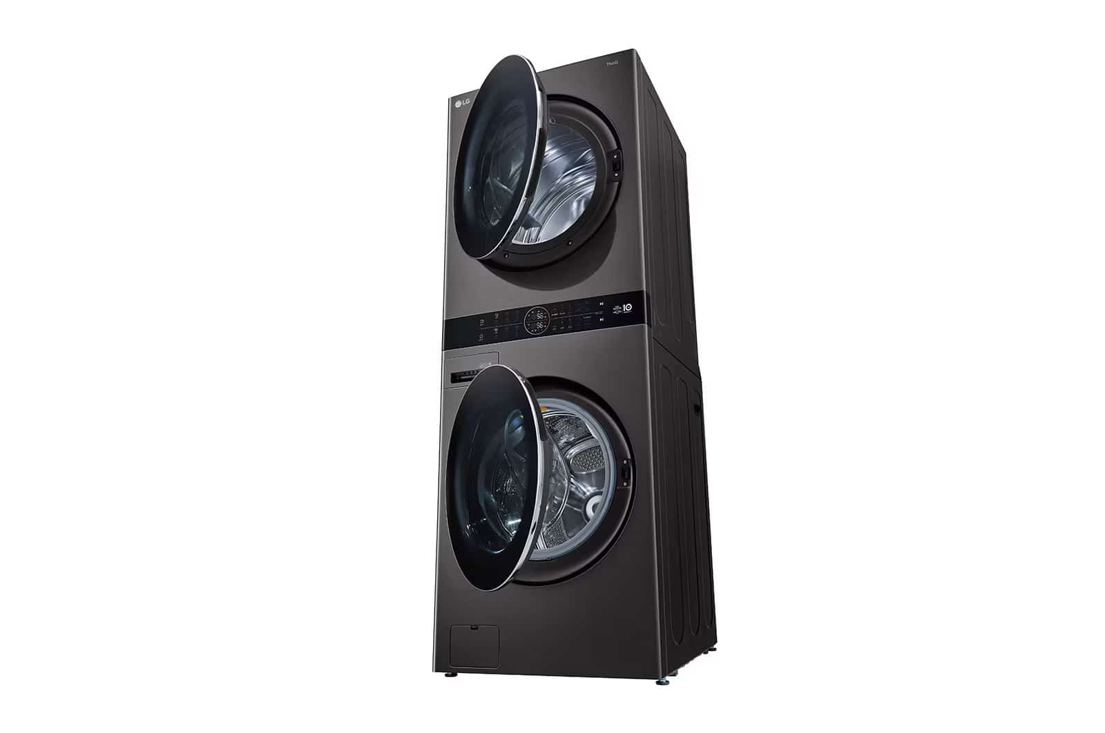 Photo of Single Unit Front Load 13/10kg LG WashTower™ with Centre Control™, Black Steel color
