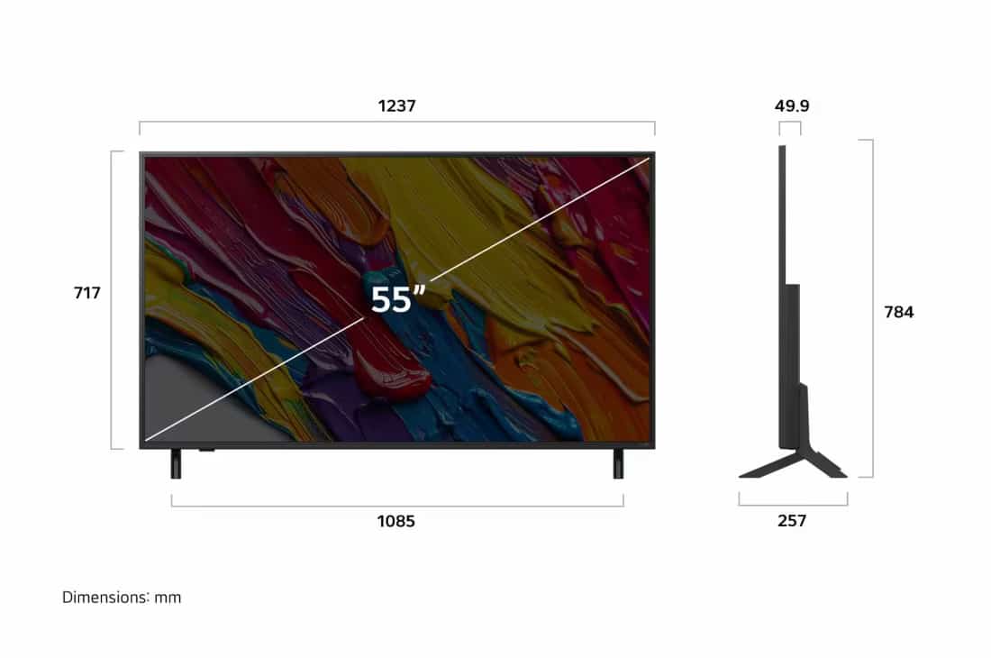 Photo of 55 inch LG QNED AI QNED82 4K Smart TV AI Magic remote HDR10 webOS25 2025
