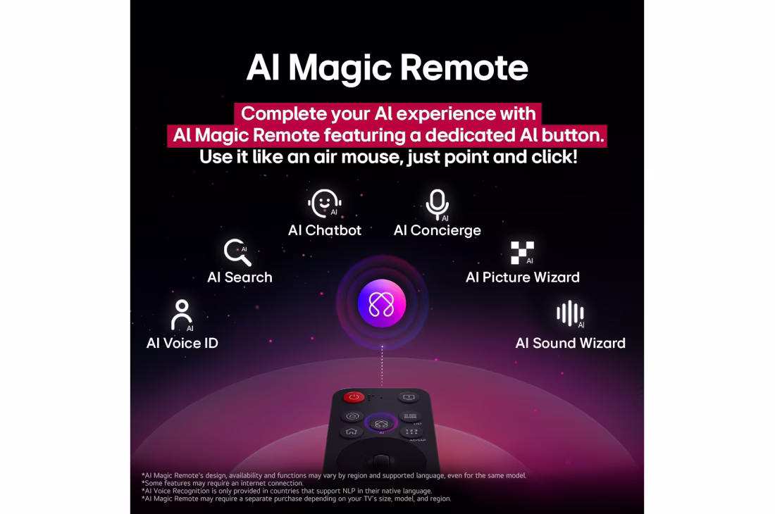 Photo of 55 inch LG QNED AI QNED82 4K Smart TV AI Magic remote HDR10 webOS25 2025