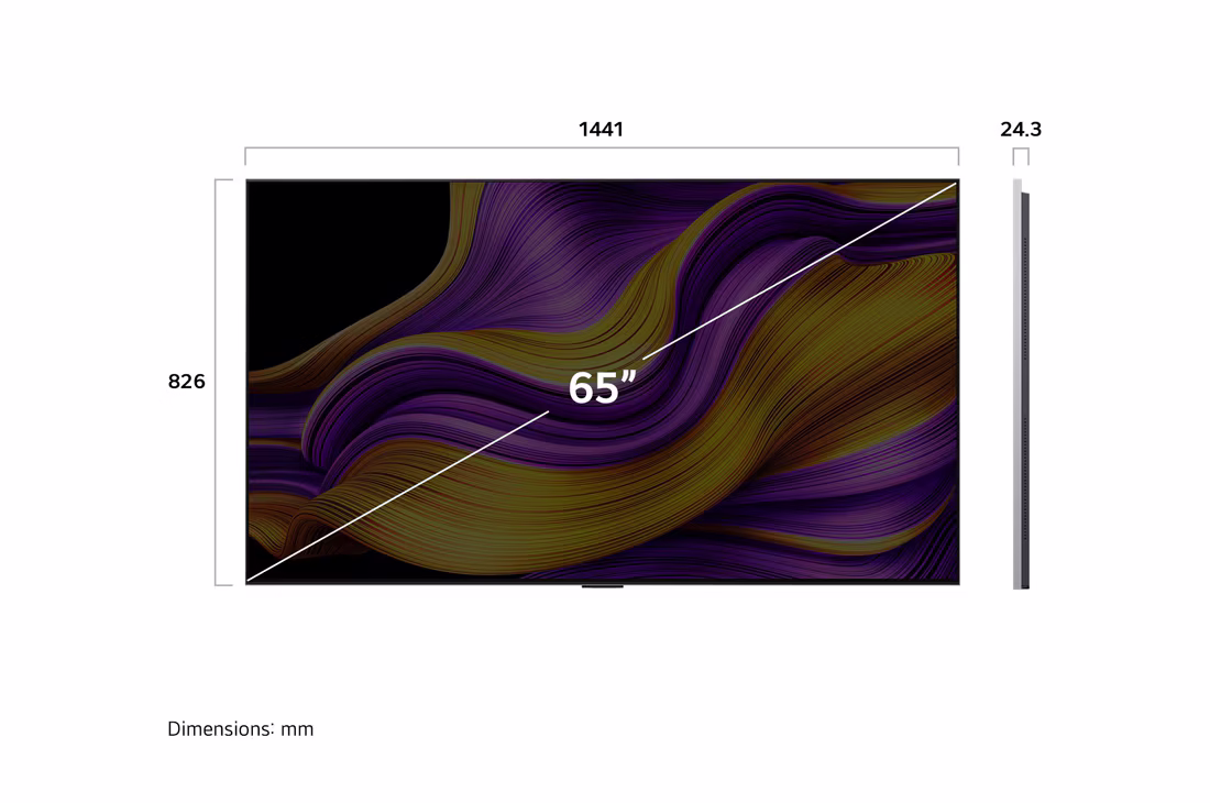 Photo of 65 inch LG OLED evo AI G5 4K 165Hz Smart TV AI Magic remote webOS25 2025