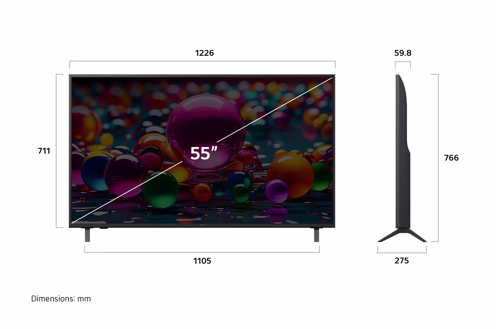 Photo of 43 Inch LG UHD AI UA85 4K Smart TV AI Magic remote HDR10 WebOS25 2025