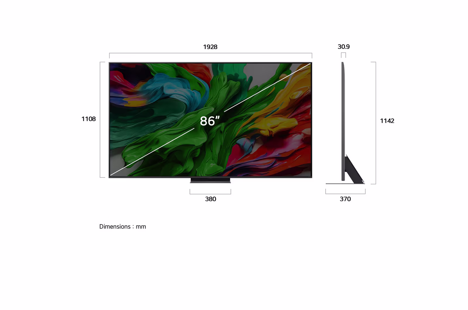 Photo of 86 Inch LG QNED evo AI QNED86 MiniLED 4K VRR 144Hz Smart TV AI Magic remote WebOS25 2025