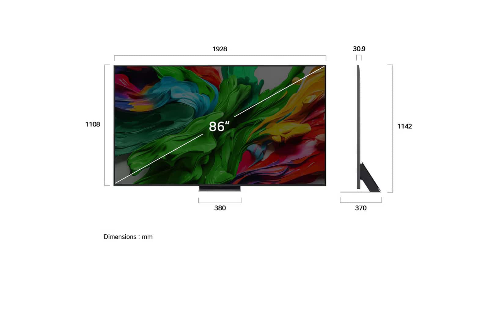 Photo of 86 Inch LG QNED evo AI QNED86 MiniLED 4K VRR 144Hz Smart TV AI Magic remote WebOS25 2025