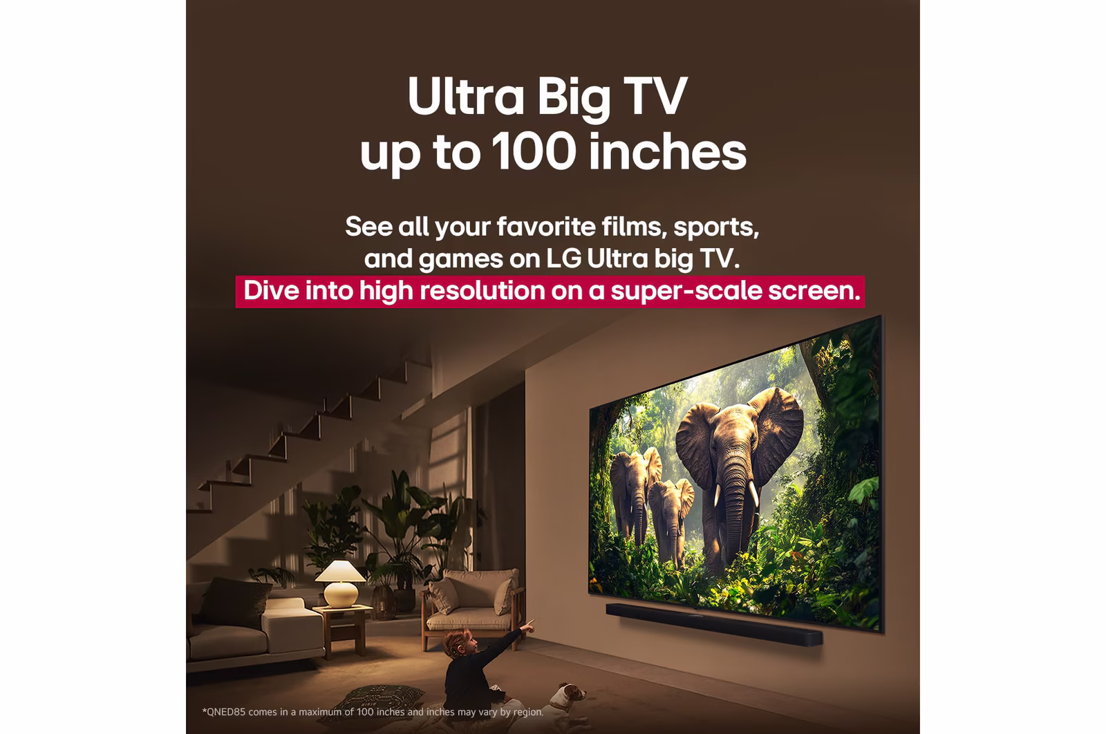 Photo of 100 Inch LG QNED evo AI QNED86 MiniLED 4K VRR 144Hz Smart TV AI Magic remote WebOS25 2025