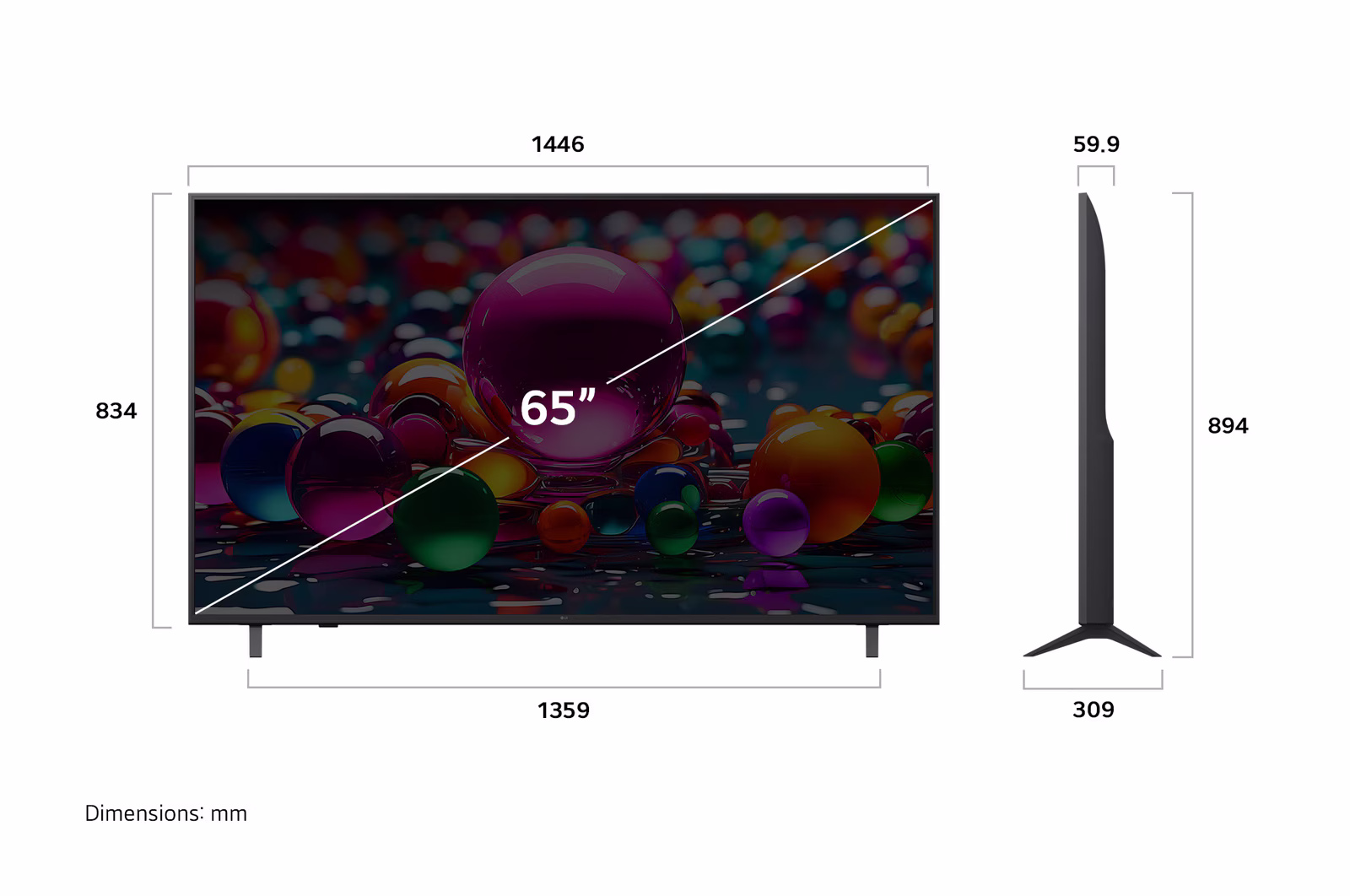 Photo of 50 Inch LG UHD AI UA85 4K Smart TV AI Magic remote HDR10 WebOS25 2025