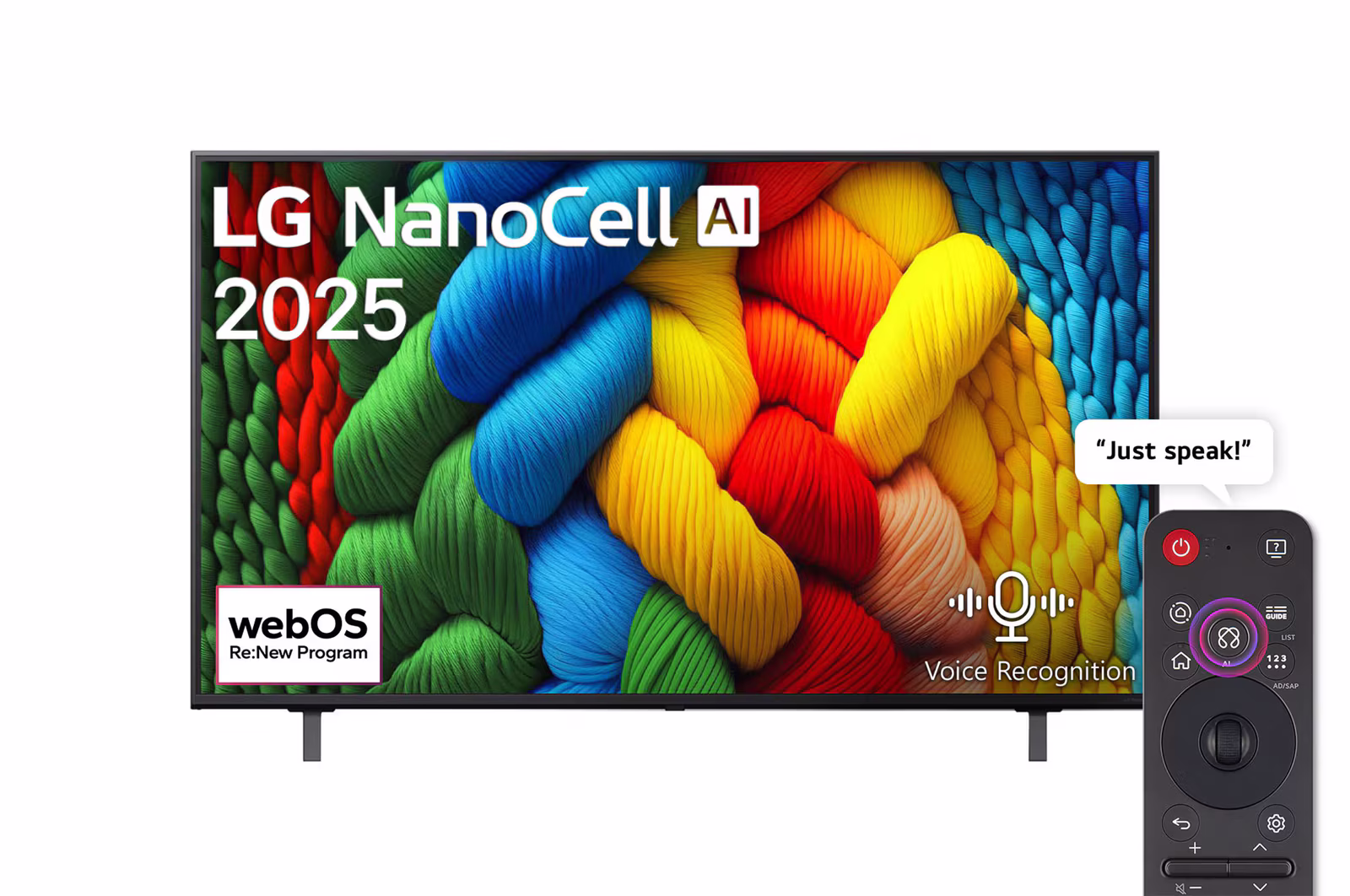 Photo of 86 inch LG NanoCell AI NANO80 4K Smart TV AI Magic remote HDR10 webOS25 2025
