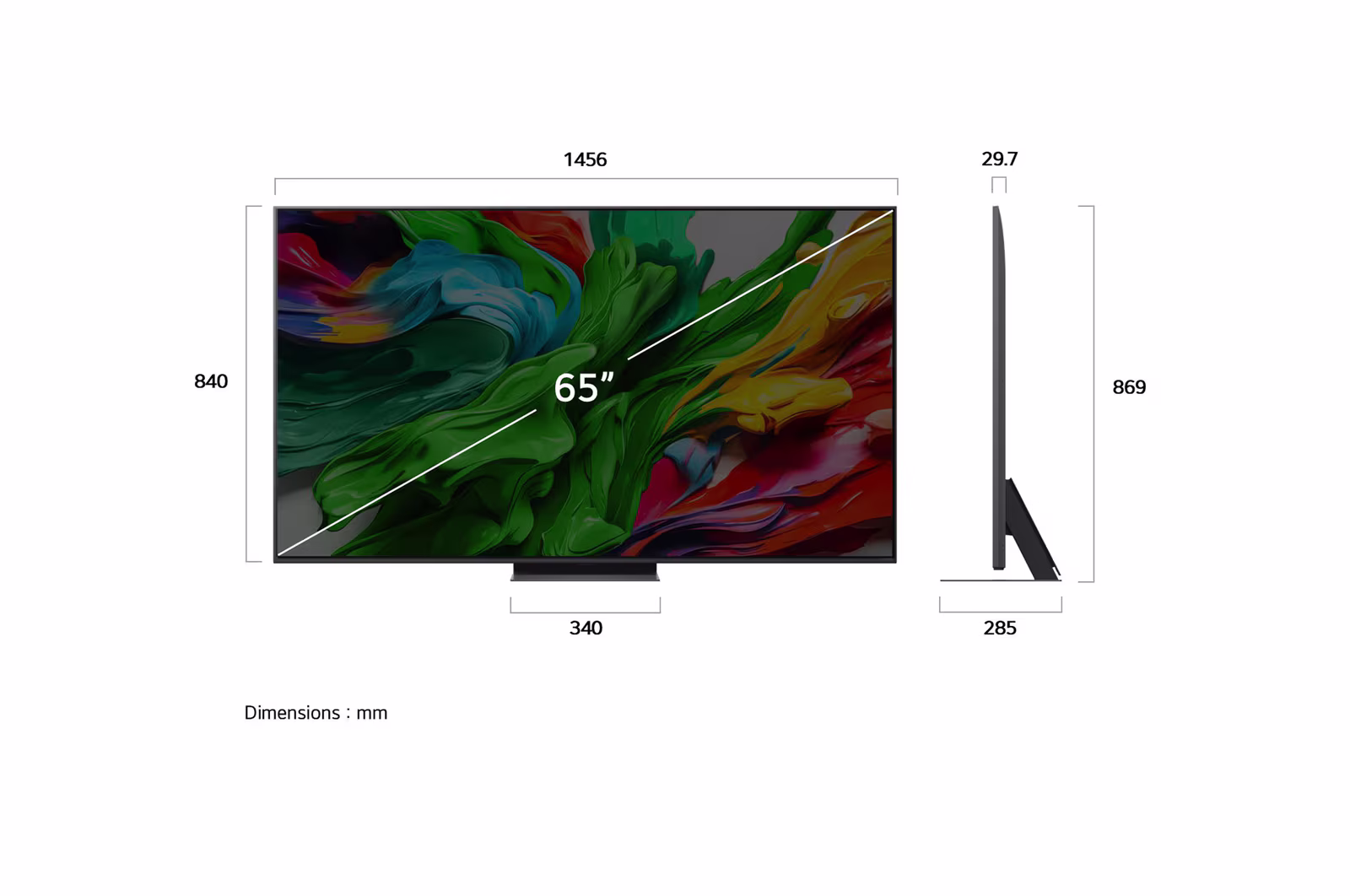 Photo of 65 Inch LG QNED evo AI QNED86 MiniLED 4K VRR 144Hz Smart TV AI Magic remote WebOS25 2025