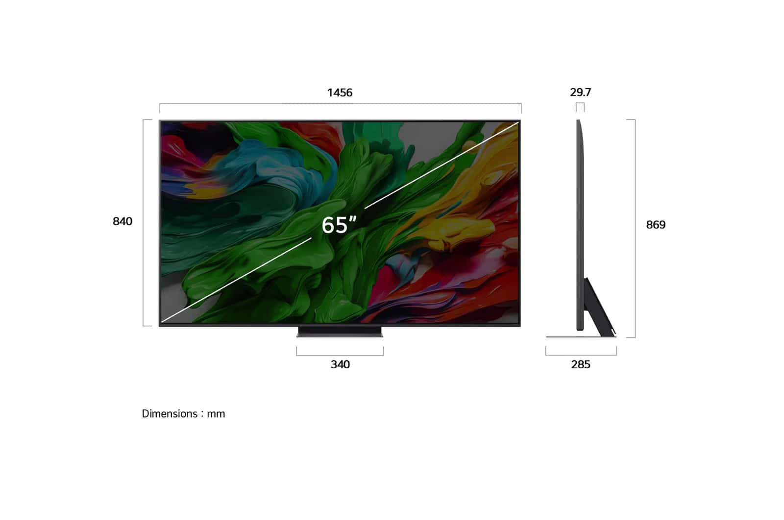 Photo of 65 Inch LG QNED evo AI QNED86 MiniLED 4K VRR 144Hz Smart TV AI Magic remote WebOS25 2025