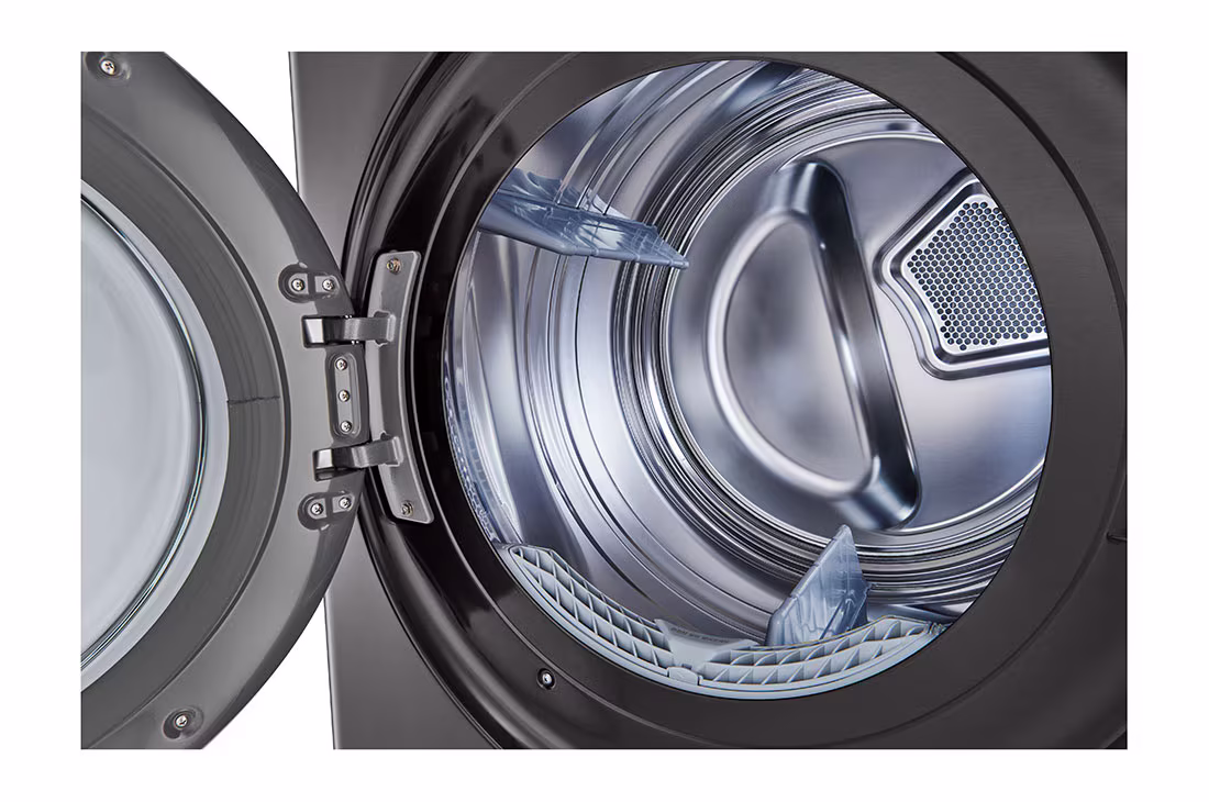 Photo of Single Unit Front Load 21/16kg LG WashTower™ with Centre Control™, Black Steel color