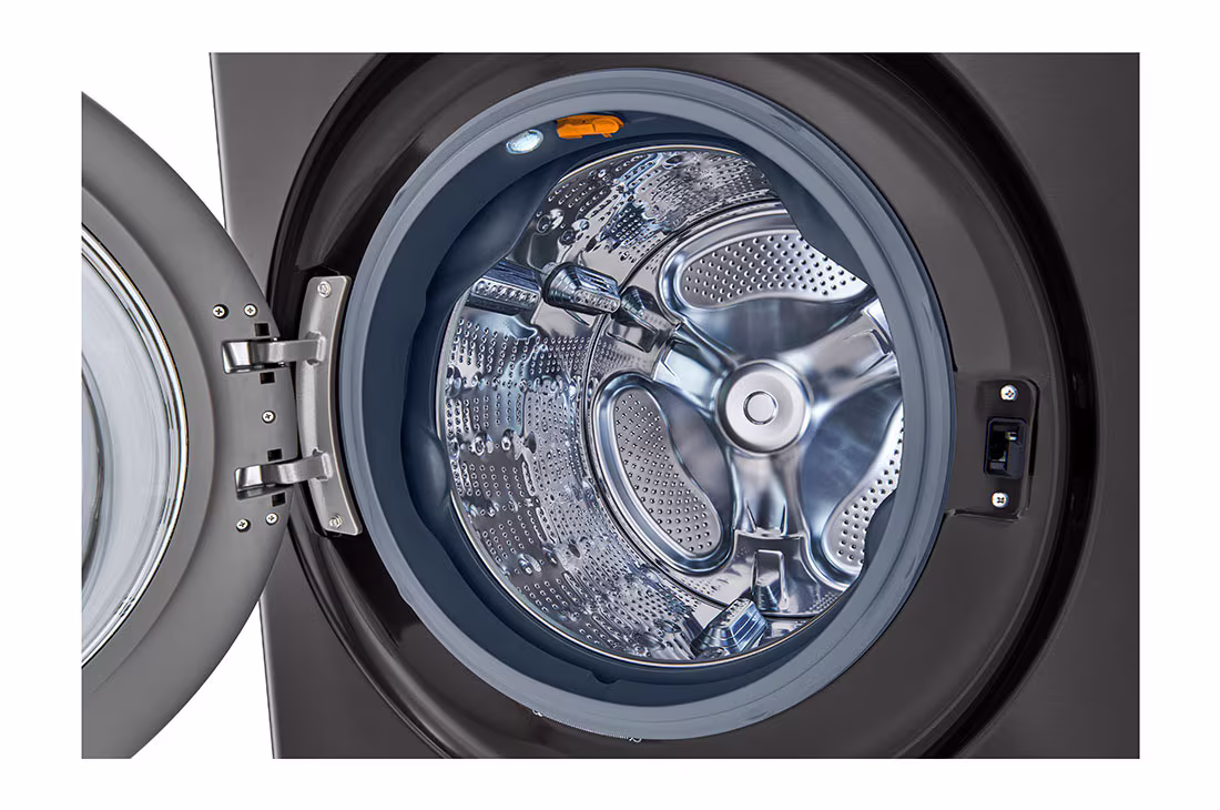 Photo of Single Unit Front Load 21/16kg LG WashTower™ with Centre Control™, Black Steel color