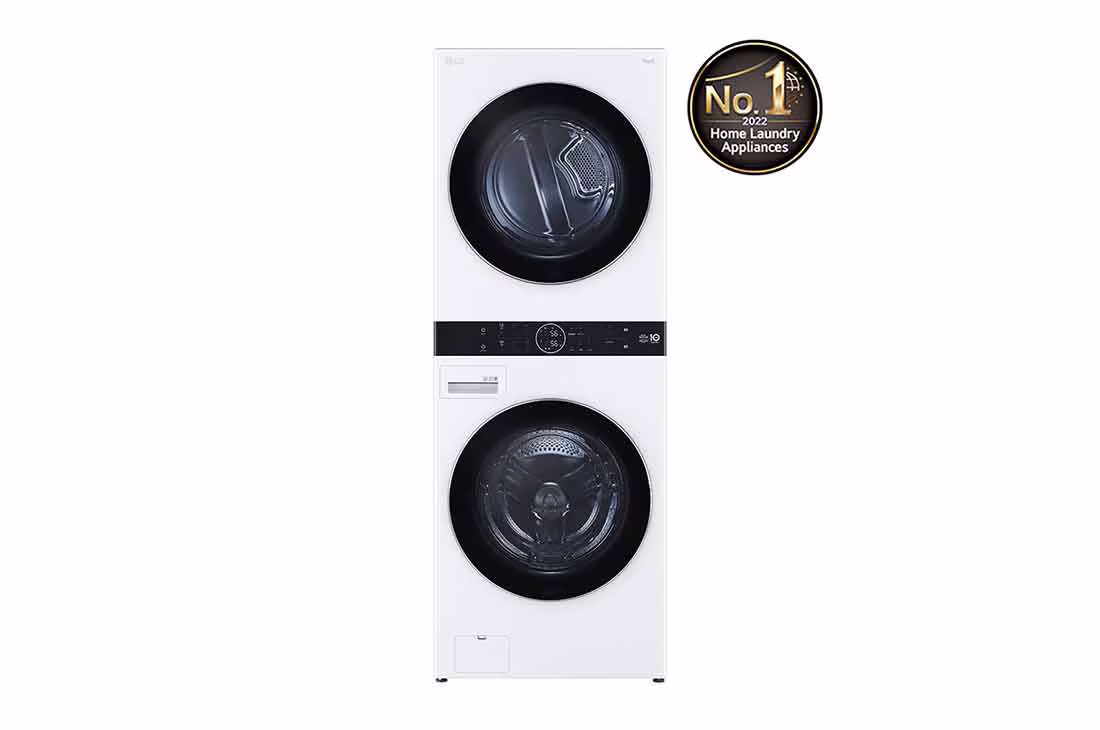 Photo of Single Unit Front Load 21/16kg LG WashTower™ with Centre Control™, White color
