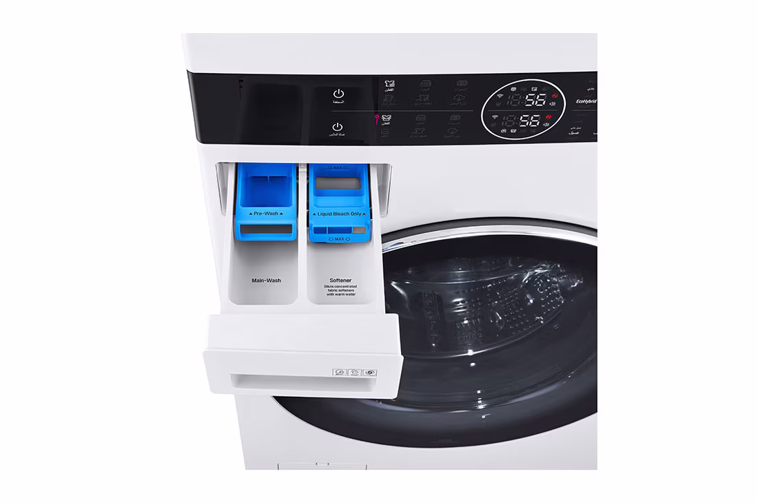 Photo of Single Unit Front Load 21/16kg LG WashTower™ with Centre Control™, White color