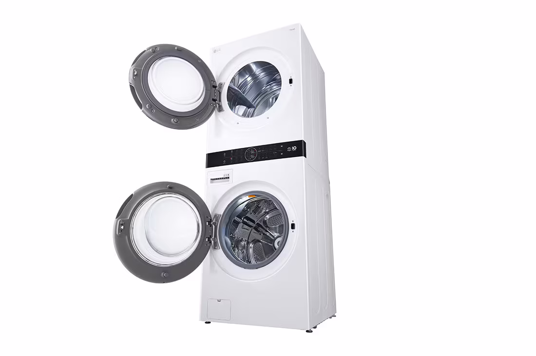 Photo of Single Unit Front Load 21/16kg LG WashTower™ with Centre Control™, White color