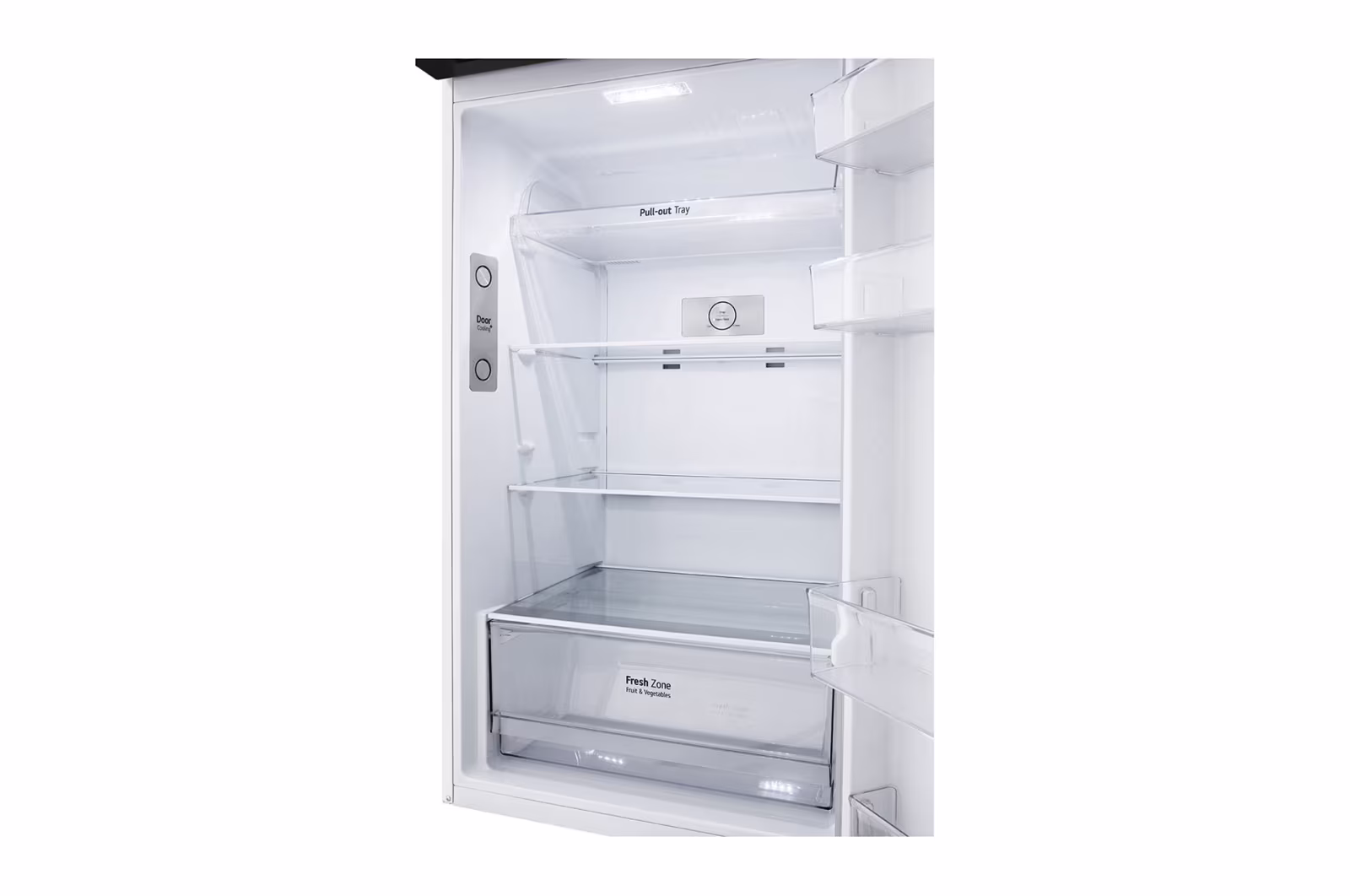 Photo of ساردکەرەوەی بەشی سەرەوەی بەستەر (Top freezer)، بە قەبارەی گشتی 423 لیتر، مەکینەی ئینڤێرتەری زیرەک (Smart Inverter™)، ڕەنگی سپی.