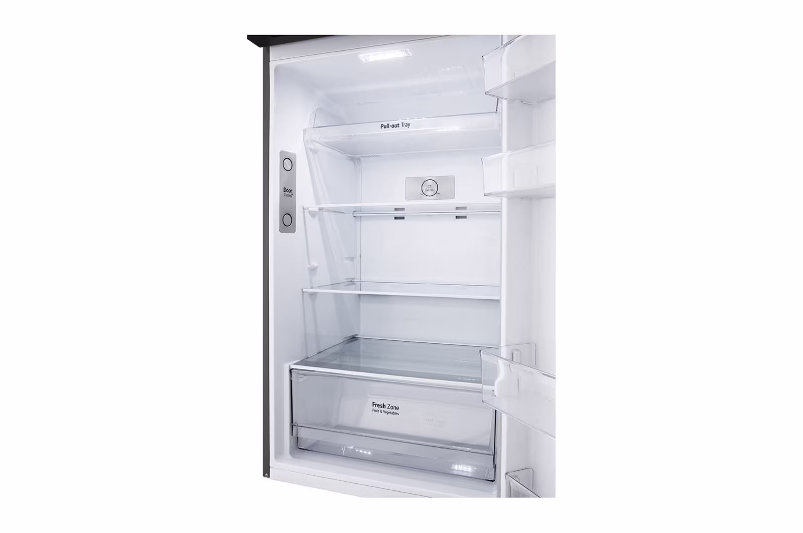 Photo of ساردکەرەوەی ئێڵ جی بەفرگر لە سەرەوەی (Top freezer)، بە قەبارەی گشتی 423 لیتر، مەکینەی ئینڤێرتەری زیرەک (Smart Inverter™)، ڕەنگی زیوی.