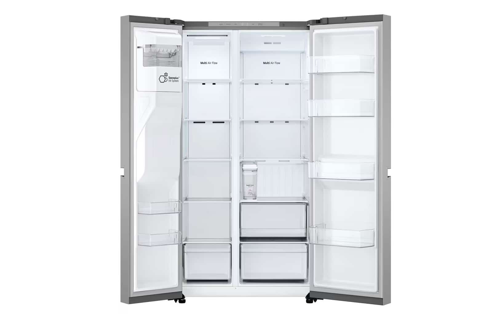 Photo of LG Side by Side 625L Refrigerator, Smart Diagnosis™, LINEARCooling™, Prime Silver