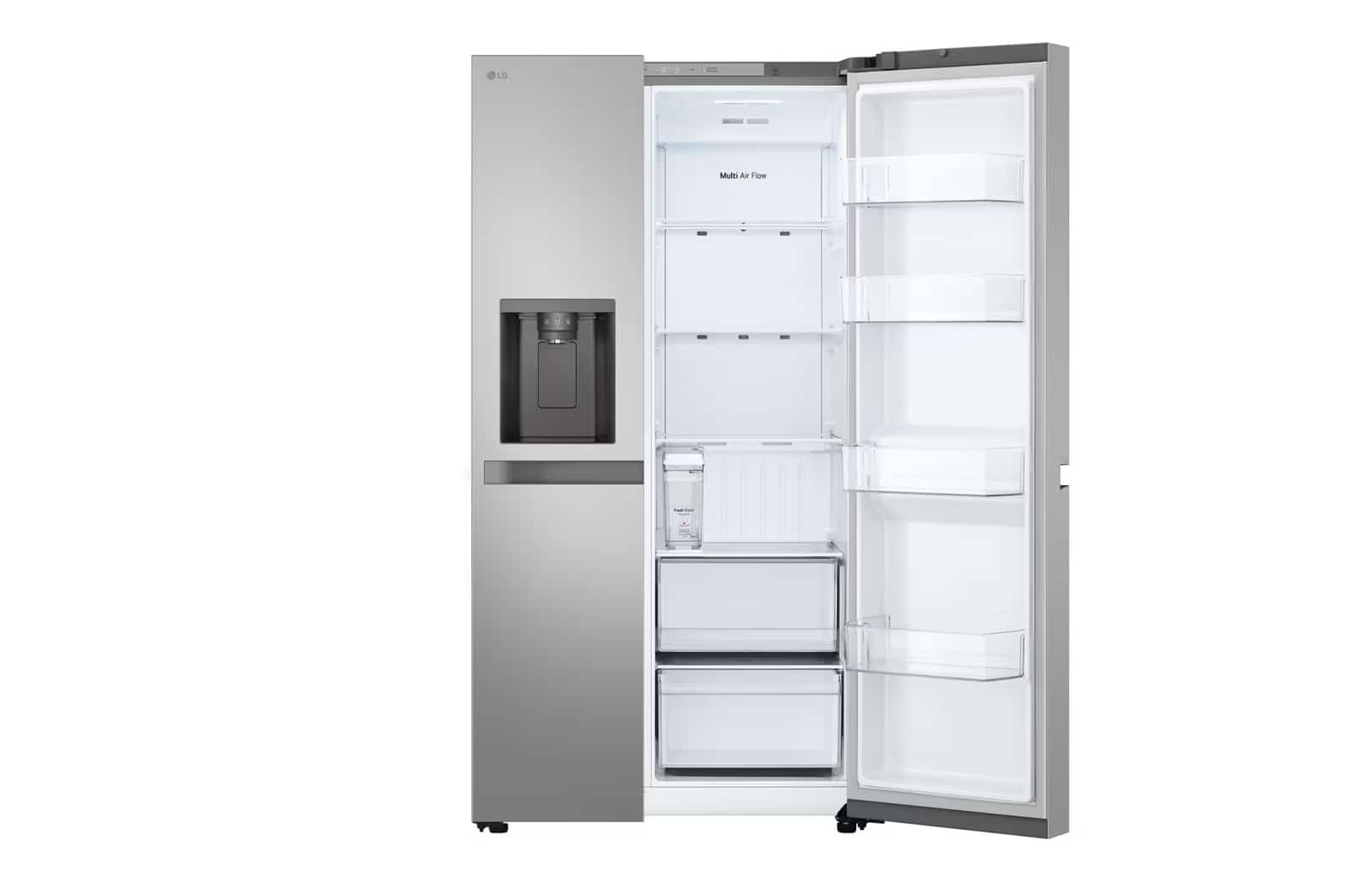 Photo of LG Side by Side 625L Refrigerator, Smart Diagnosis™, LINEARCooling™, Prime Silver
