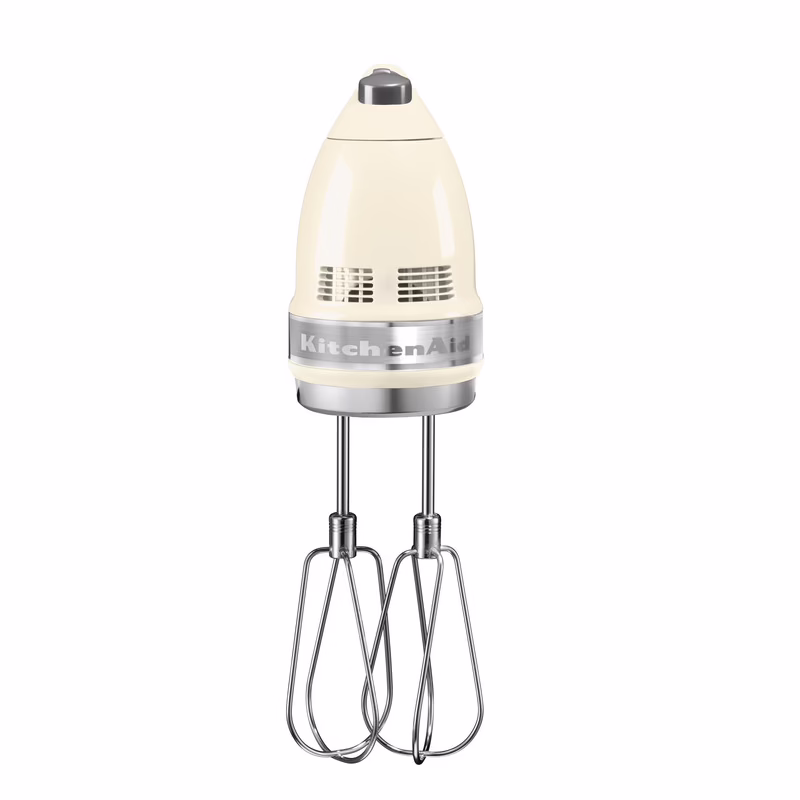 Photo of KitchenAid 9-Speed Hand Mixer, Color: Almond Cream | 5KHM9212