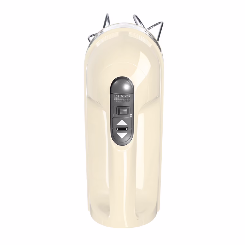 Photo of KitchenAid 9-Speed Hand Mixer, Color: Almond Cream | 5KHM9212
