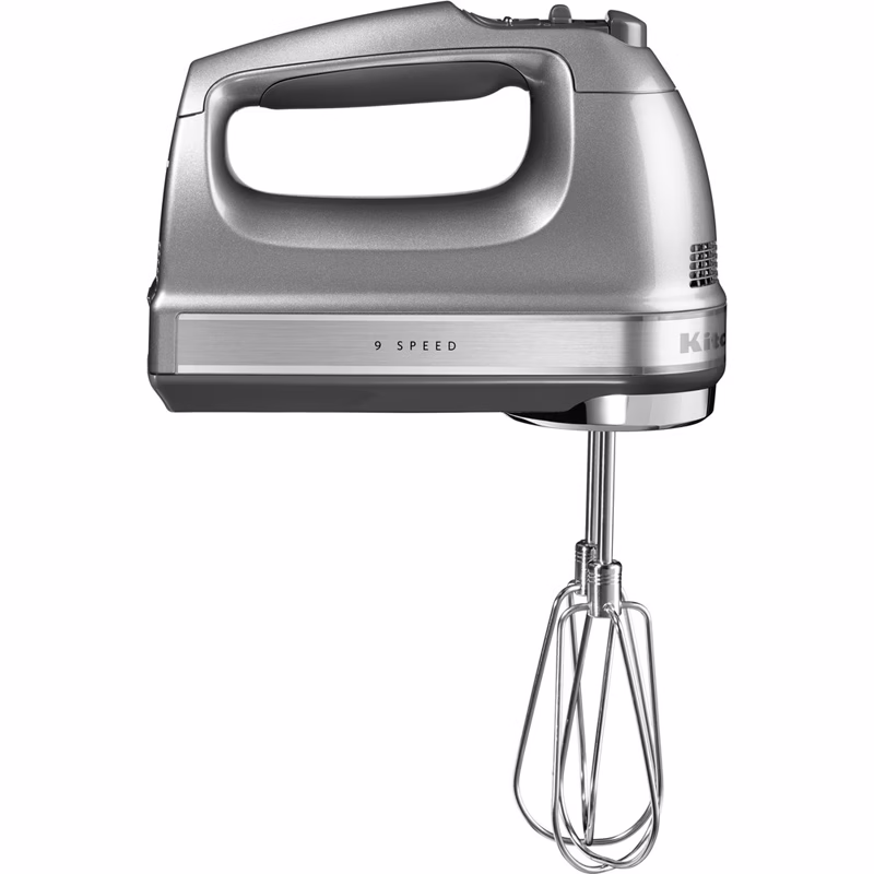Photo of KitchenAid 9-Speed Hand Mixer, Color: CONTOUR SILVER| 5KHM9212ECU