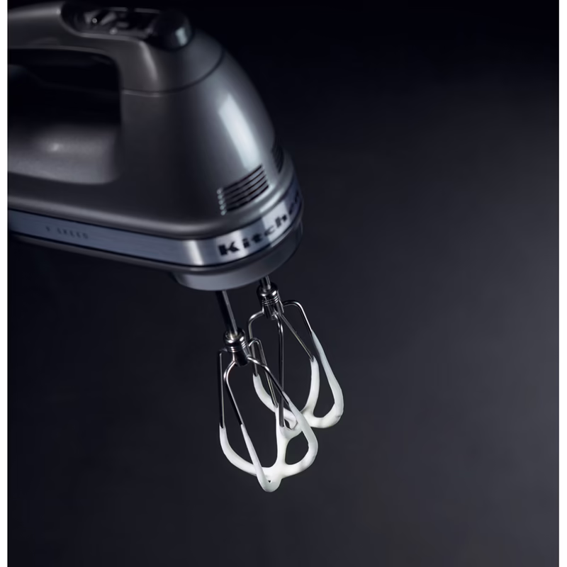 Photo of KitchenAid 9-Speed Hand Mixer, Color: CONTOUR SILVER| 5KHM9212ECU