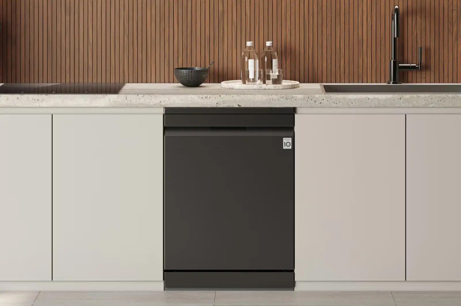 Photo of LG Dishwasher DFC237HMS, 14 Place Settings, Matt Black, with QuadWash™ and TrueSteam™ Technology