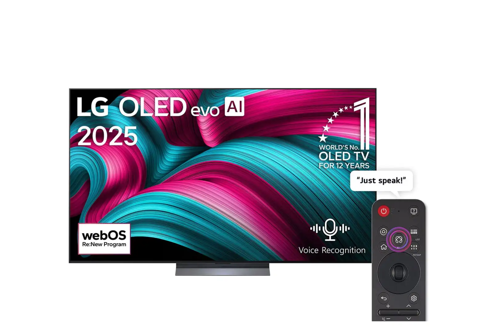 Photo of تەلەڤیزیۆنی زیرەکی 65ئینج ئێڵ جی OLED evo AI C5 4K 144Hz لەگەڵ ریمۆتی AI Magic و webOS25 2025