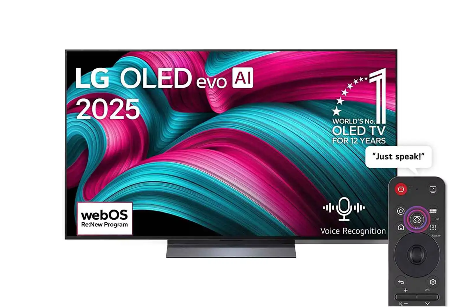 Photo of 55 inch LG OLED evo AI C5 4K 144Hz Smart TV AI Magic remote webOS25 2025
